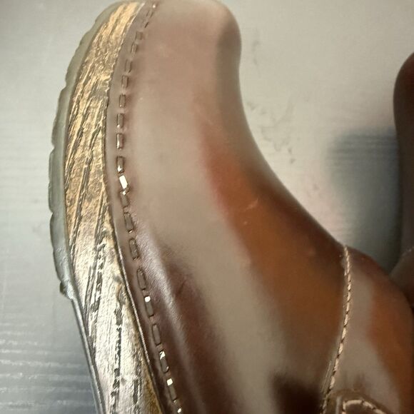Dansko Clogs Slingback Brown Leather Womens Size US 7.5 / 8 EU 38 - Picture 15 of 16